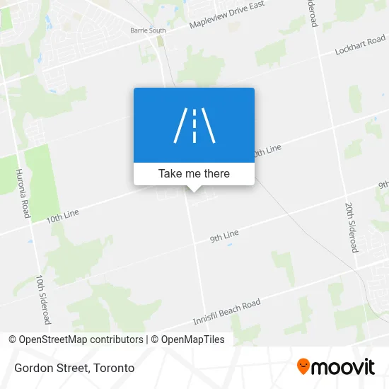Gordon Street map