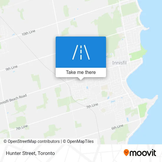 Hunter Street map