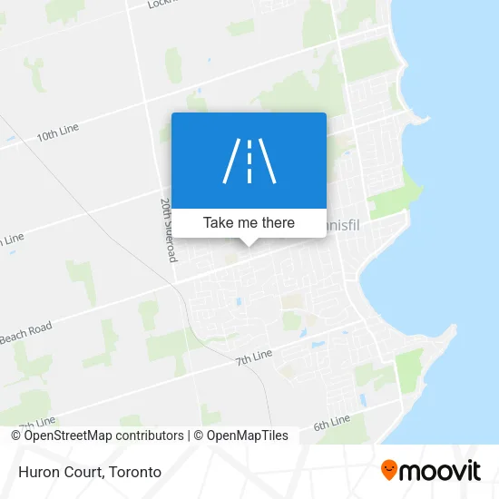 Huron Court map