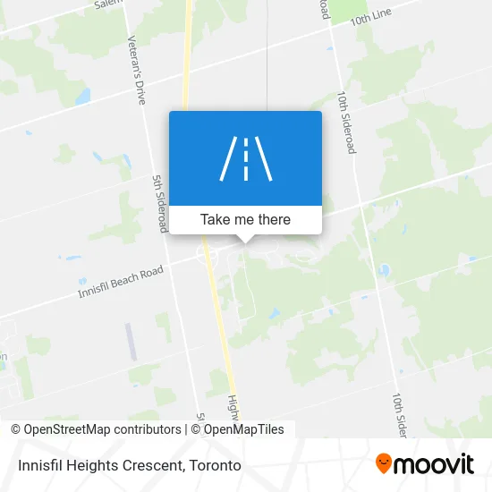 Innisfil Heights Crescent map