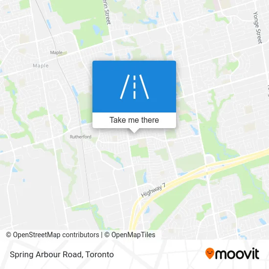 Spring Arbour Road map