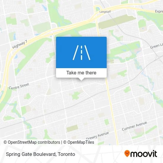 Spring Gate Boulevard map