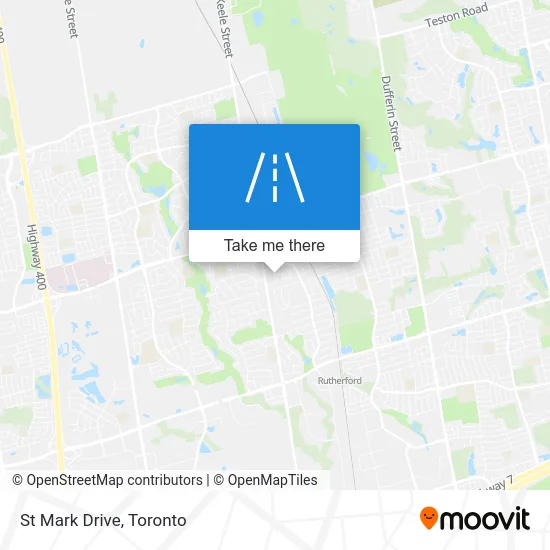 St Mark Drive map