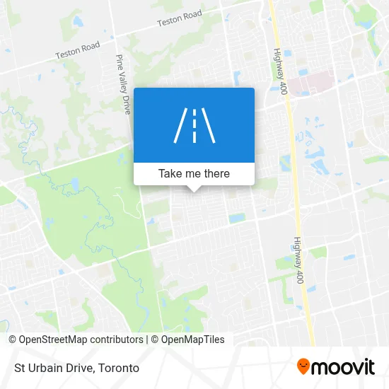 St Urbain Drive map
