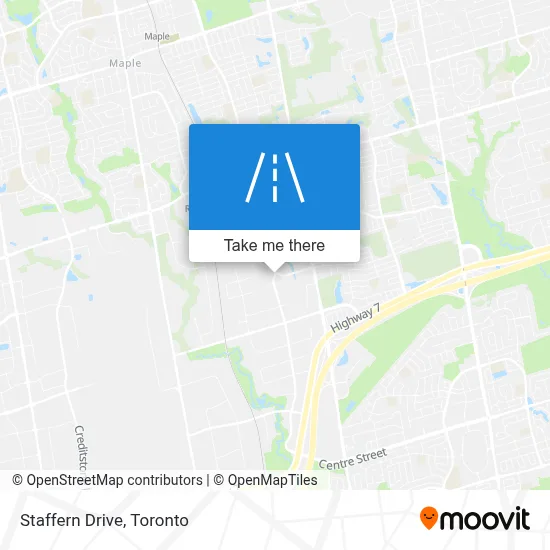 Staffern Drive map