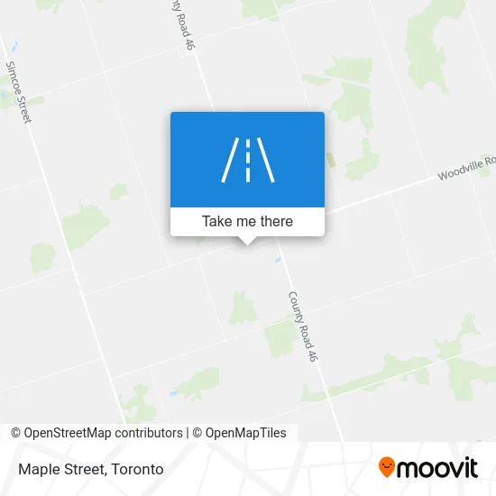 Maple Street map