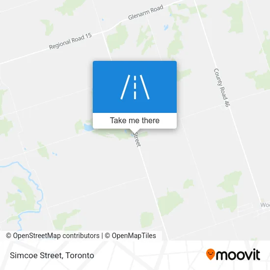 Simcoe Street map