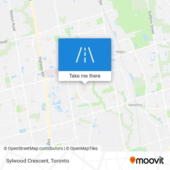 Sylwood Crescent map