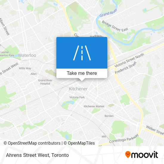 Ahrens Street West map