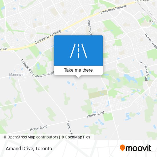 Amand Drive map