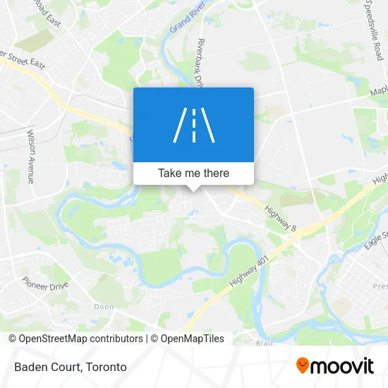 Baden Court map