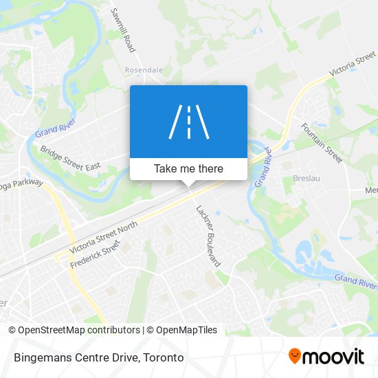 Bingemans Centre Drive map