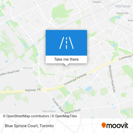 Blue Spruce Court map
