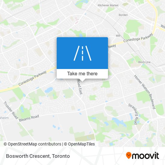 Bosworth Crescent map