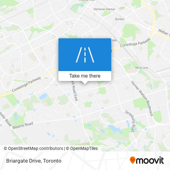 Briargate Drive map