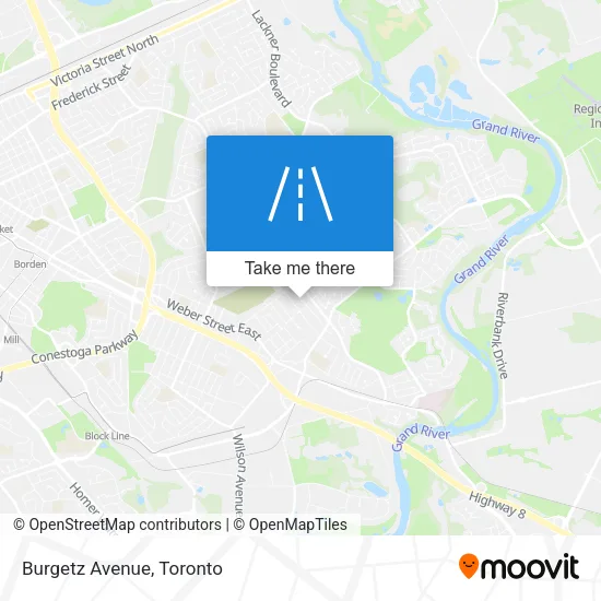 Burgetz Avenue map
