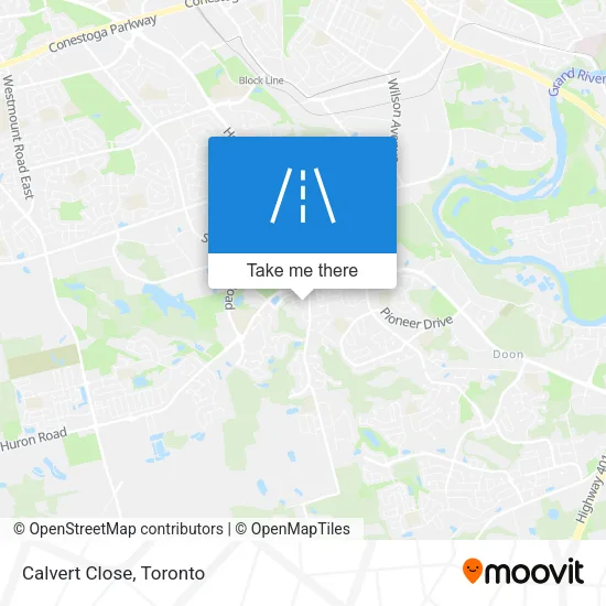 Calvert Close map