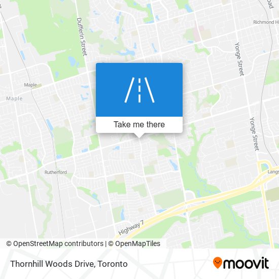 Thornhill Woods Drive map