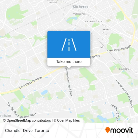 Chandler Drive map