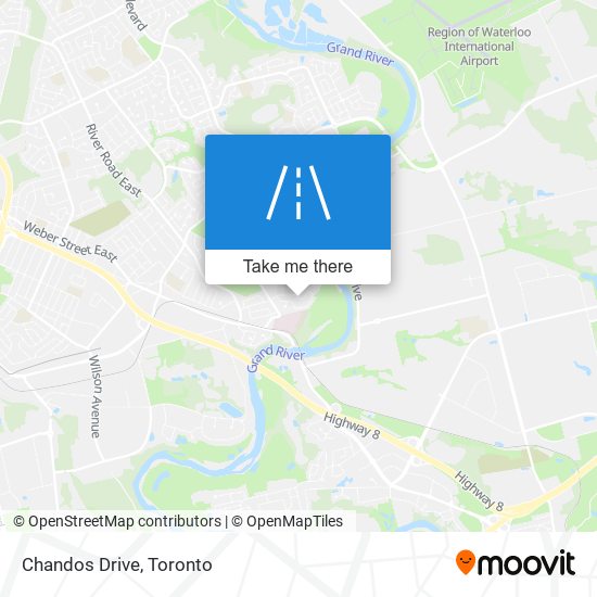 Chandos Drive map