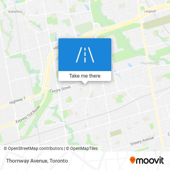 Thornway Avenue map