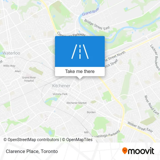 Clarence Place map