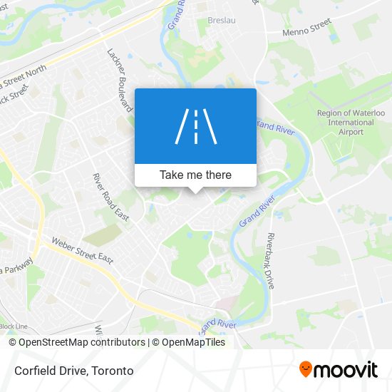 Corfield Drive map