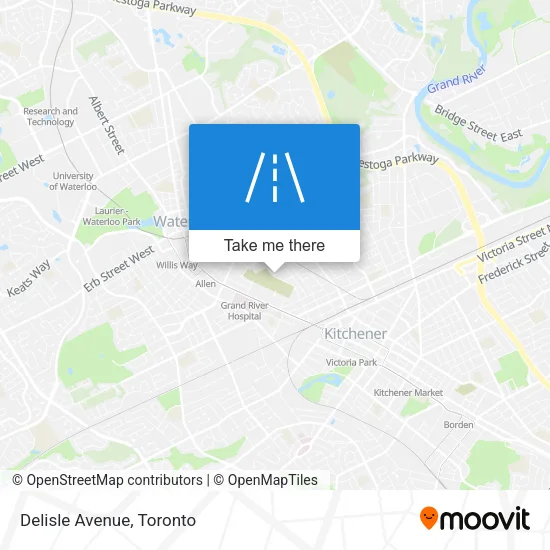 Delisle Avenue map