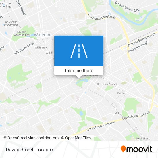 Devon Street map