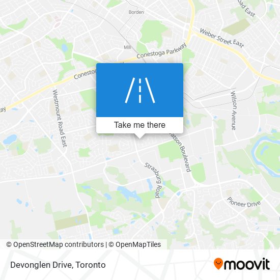 Devonglen Drive map