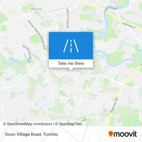 Doon Village Road map