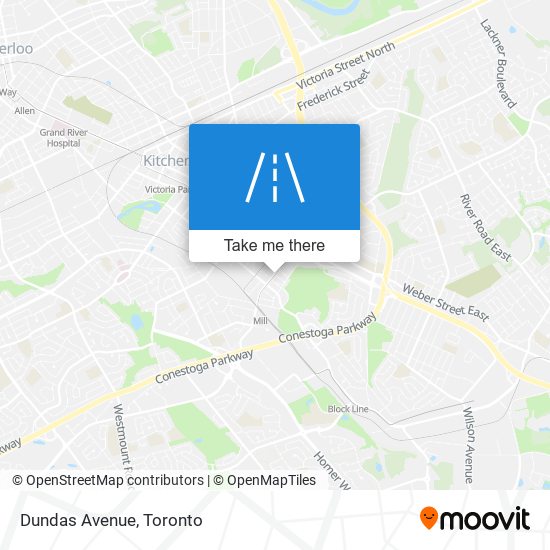 Dundas Avenue map