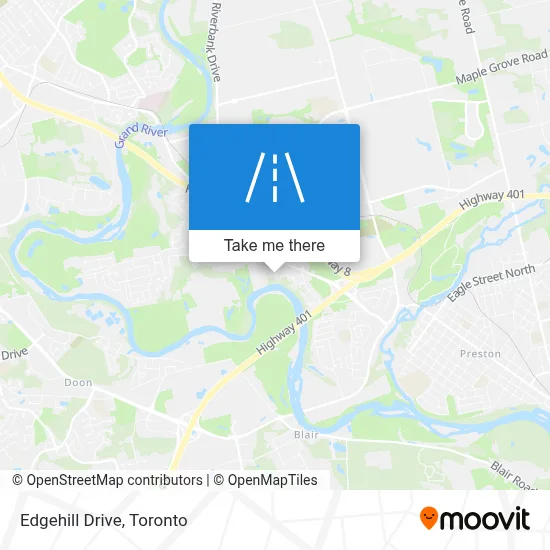 Edgehill Drive map