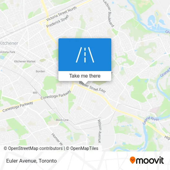 Euler Avenue map