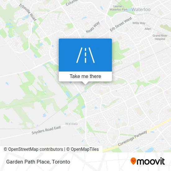 Garden Path Place map