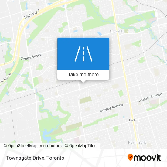 Townsgate Drive map