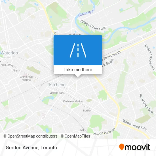 Gordon Avenue map