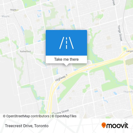 Treecrest Drive map