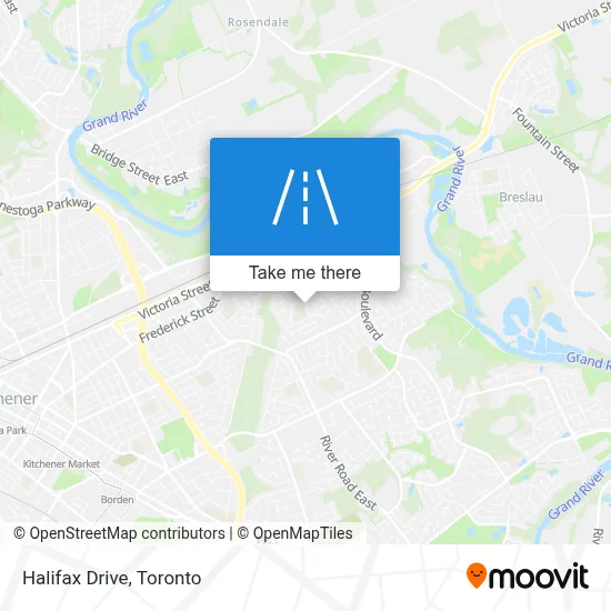 Halifax Drive map