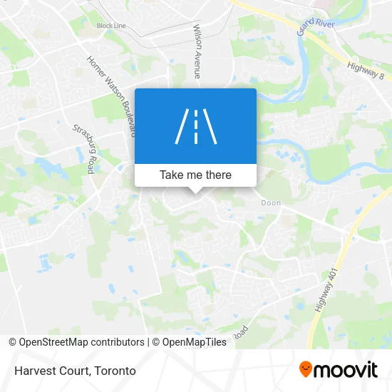 Harvest Court map