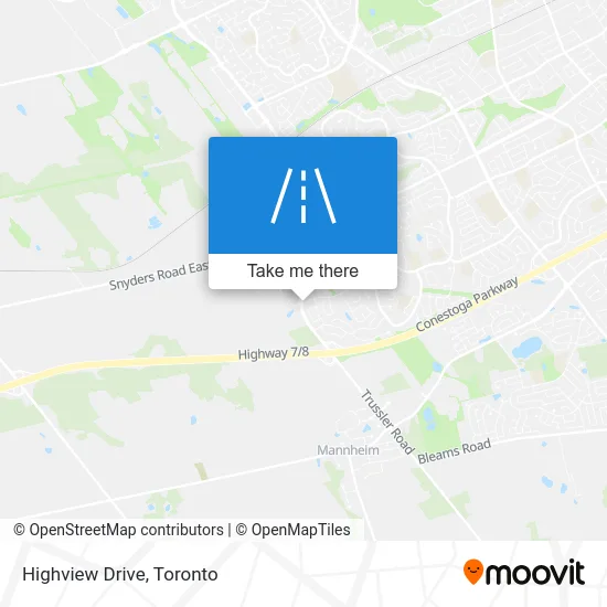 Highview Drive map