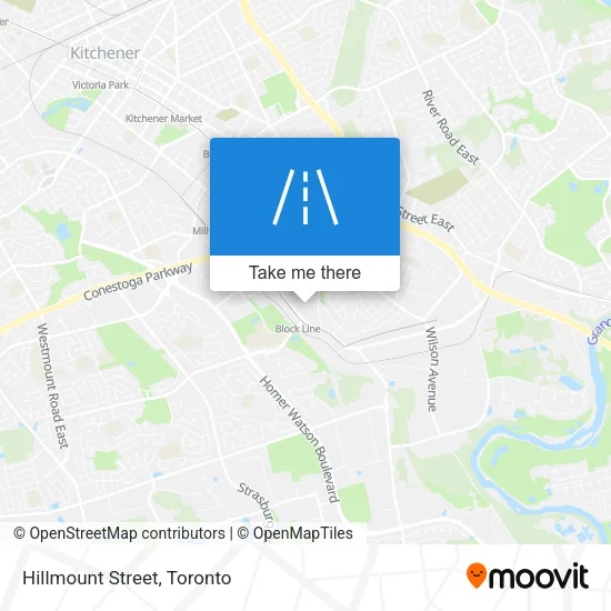 Hillmount Street map