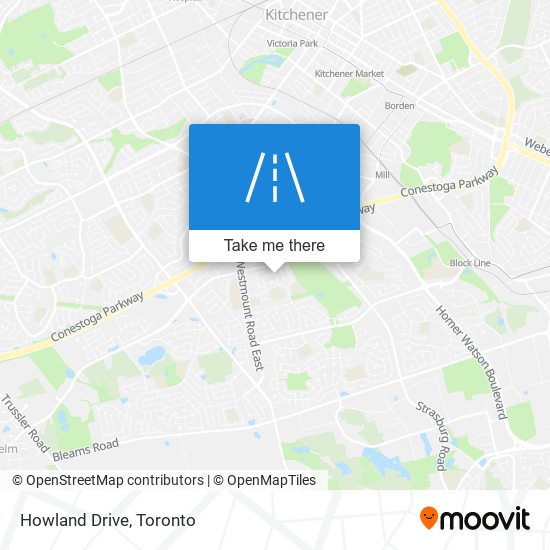 Howland Drive map