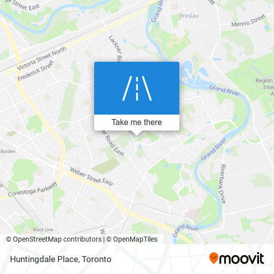 Huntingdale Place map