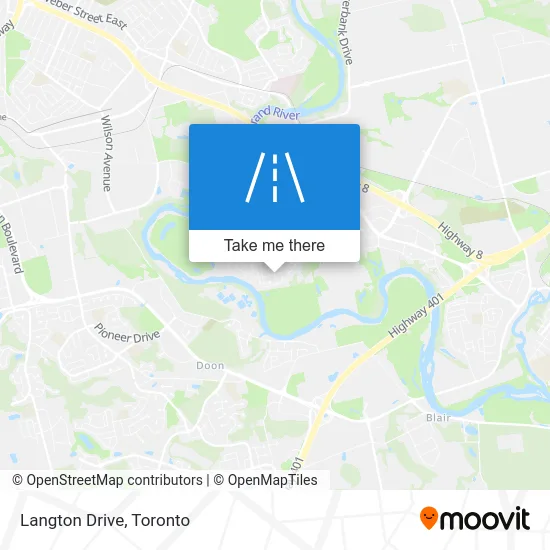 Langton Drive map