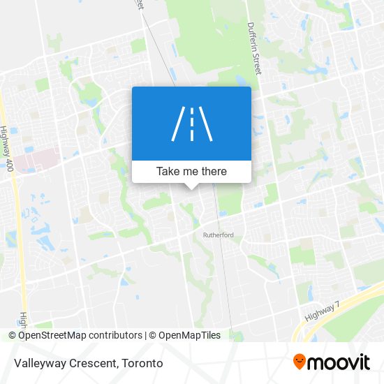 Valleyway Crescent map