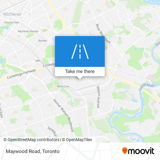 Maywood Road map