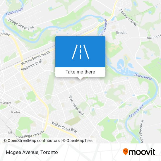 Mcgee Avenue map