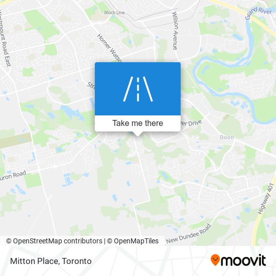 Mitton Place map