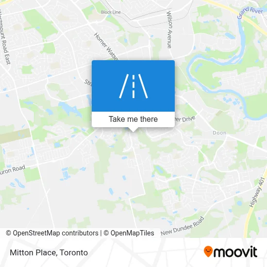 Mitton Place map